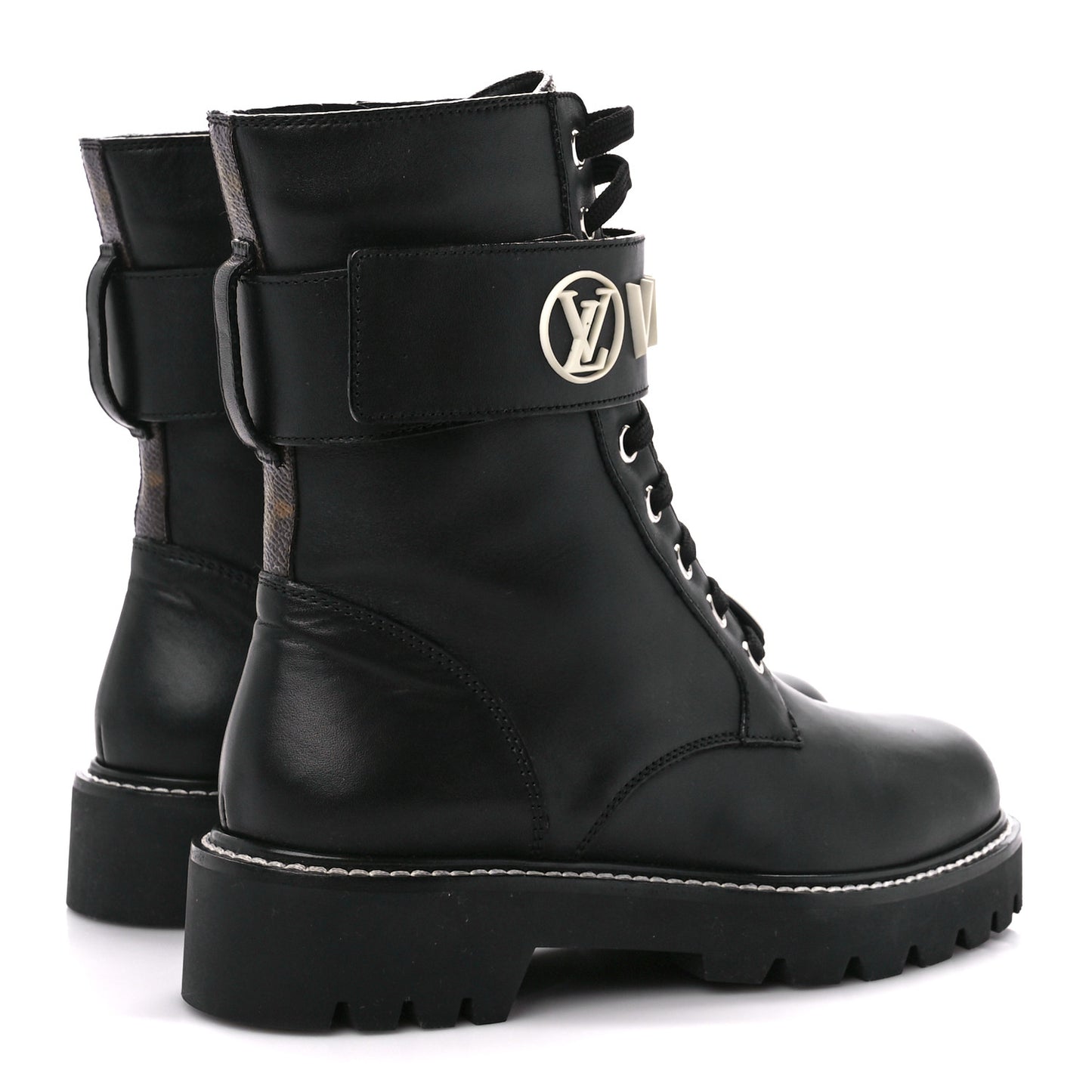 Calfskin Territory Flat Ranger Boots 36 Black