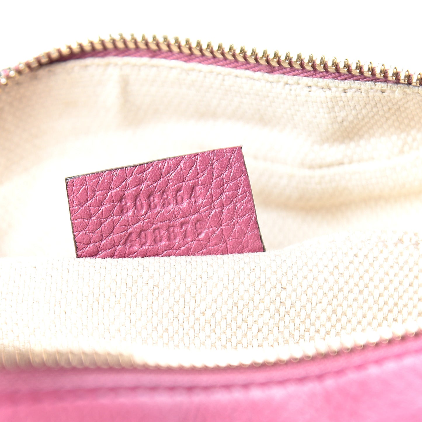 Pebbled Calfskin Small Soho Disco Bag Peonia Flower