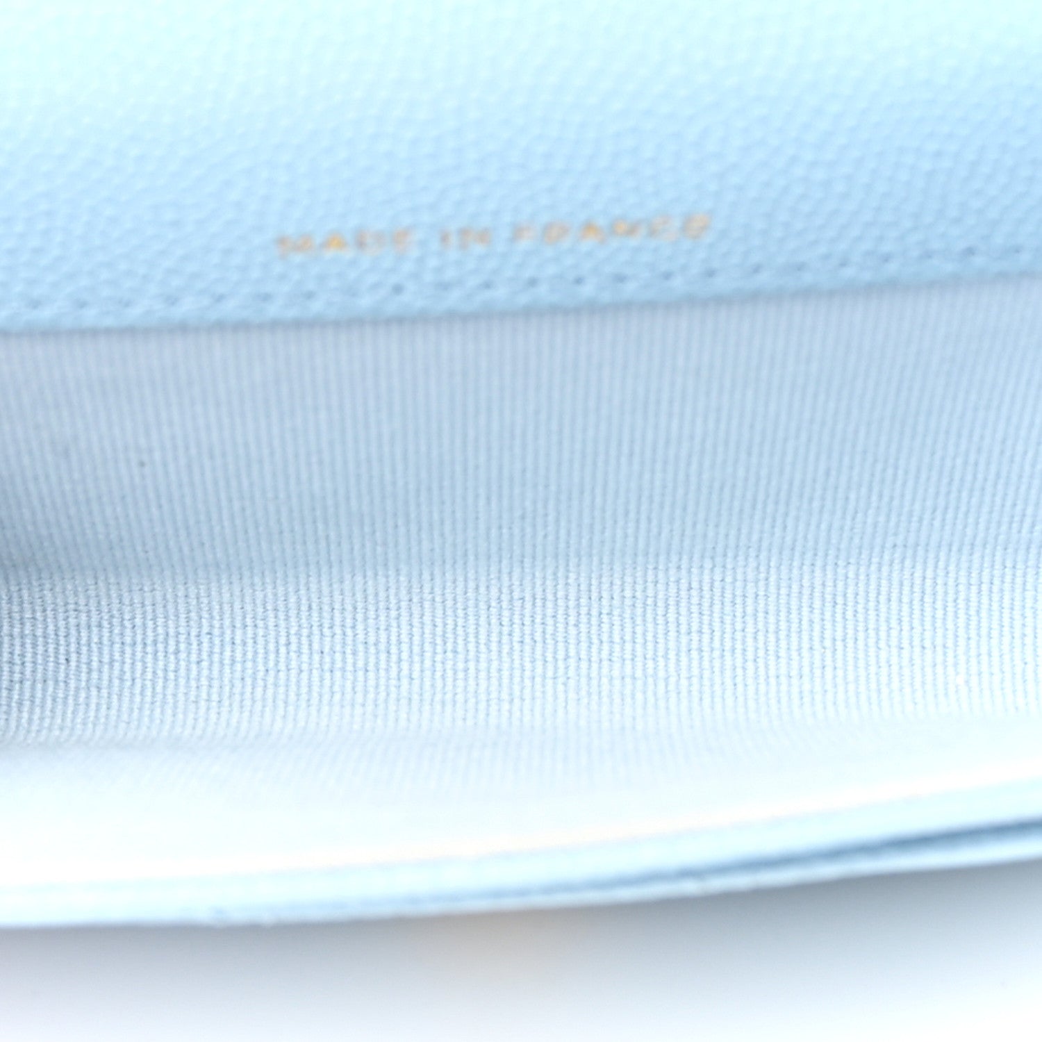 Chanel Caviar Quilted Flap Card Holder Wallet Light Blue 5 of 18