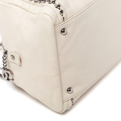 Chanel Smooth Calfskin Large Luxe Ligne Bowler Light Beige 6 of 9