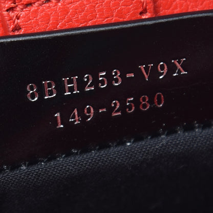 Fendi Vitello Elite Petite 2Jours Tote Papavero Rosso 8 of 9