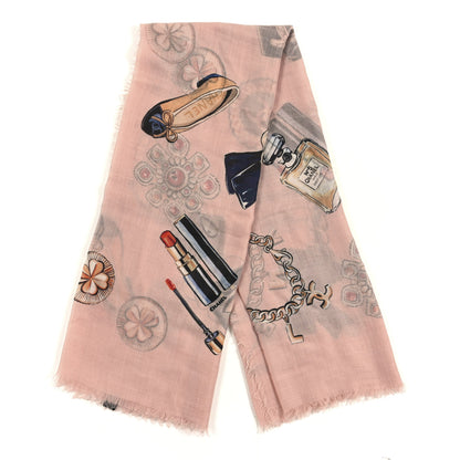Chanel Cashmere Icons Shawl Pink 2 of 3