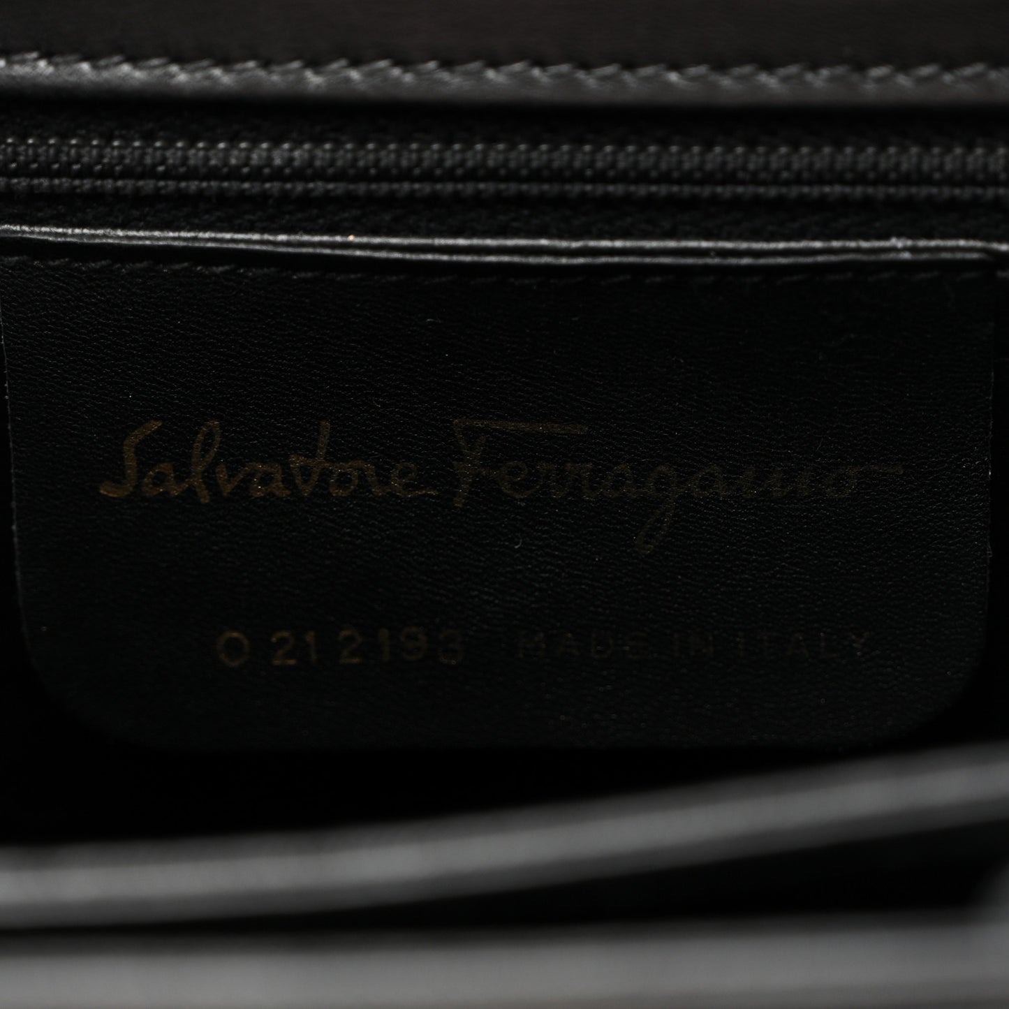 Hammered Calfskin Small Iconic Top Handle Bag Black Black