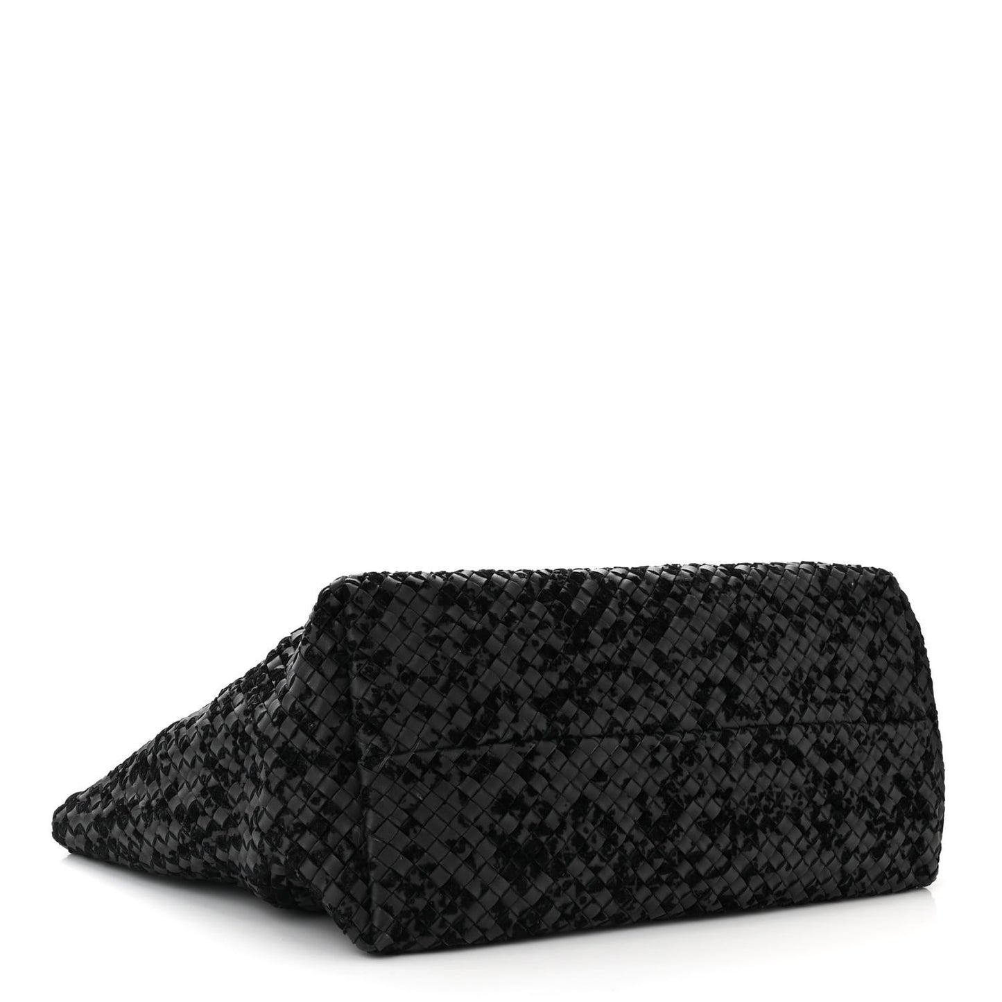 Nappa Velours Intrecciato Large Cabat Black