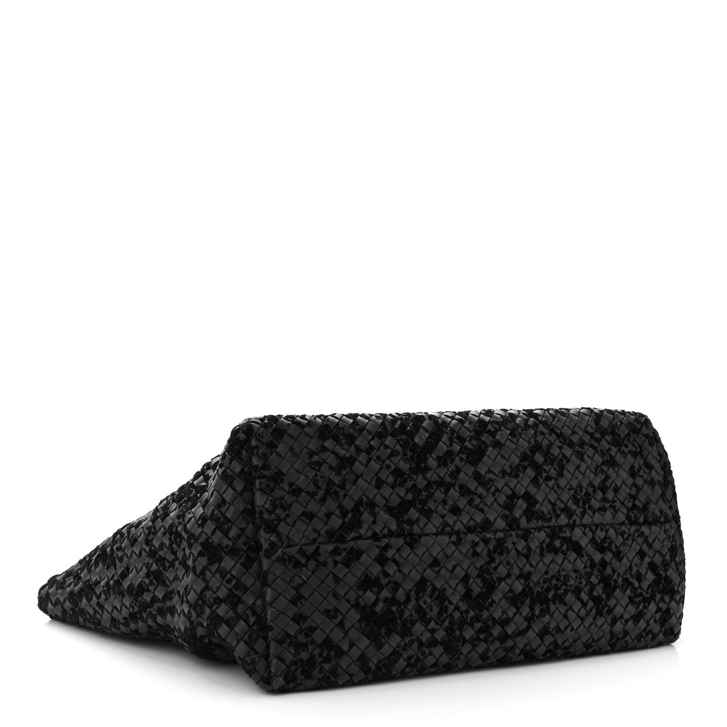 Bottega Veneta Nappa Velours Intrecciato Large Cabat Black 4 of 10