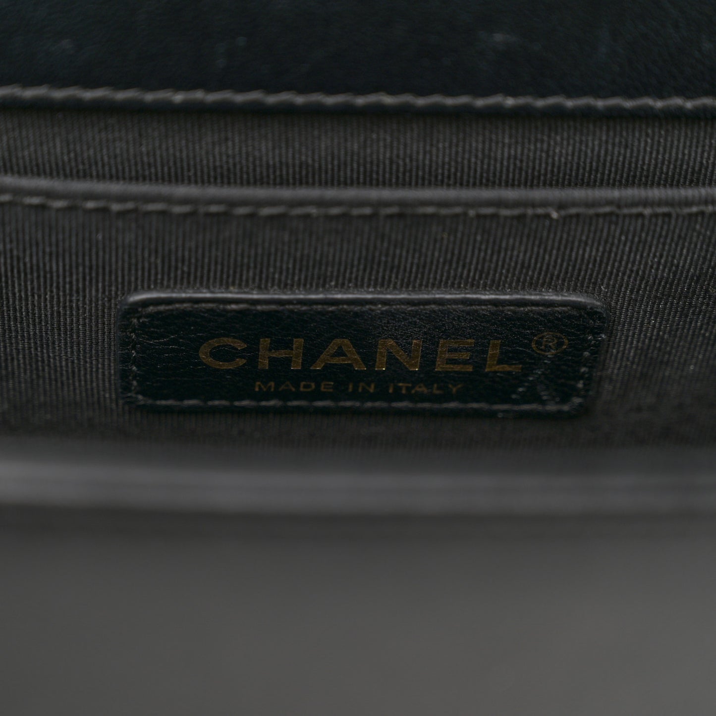 Lambskin Quilted Medium Boy Flap Black