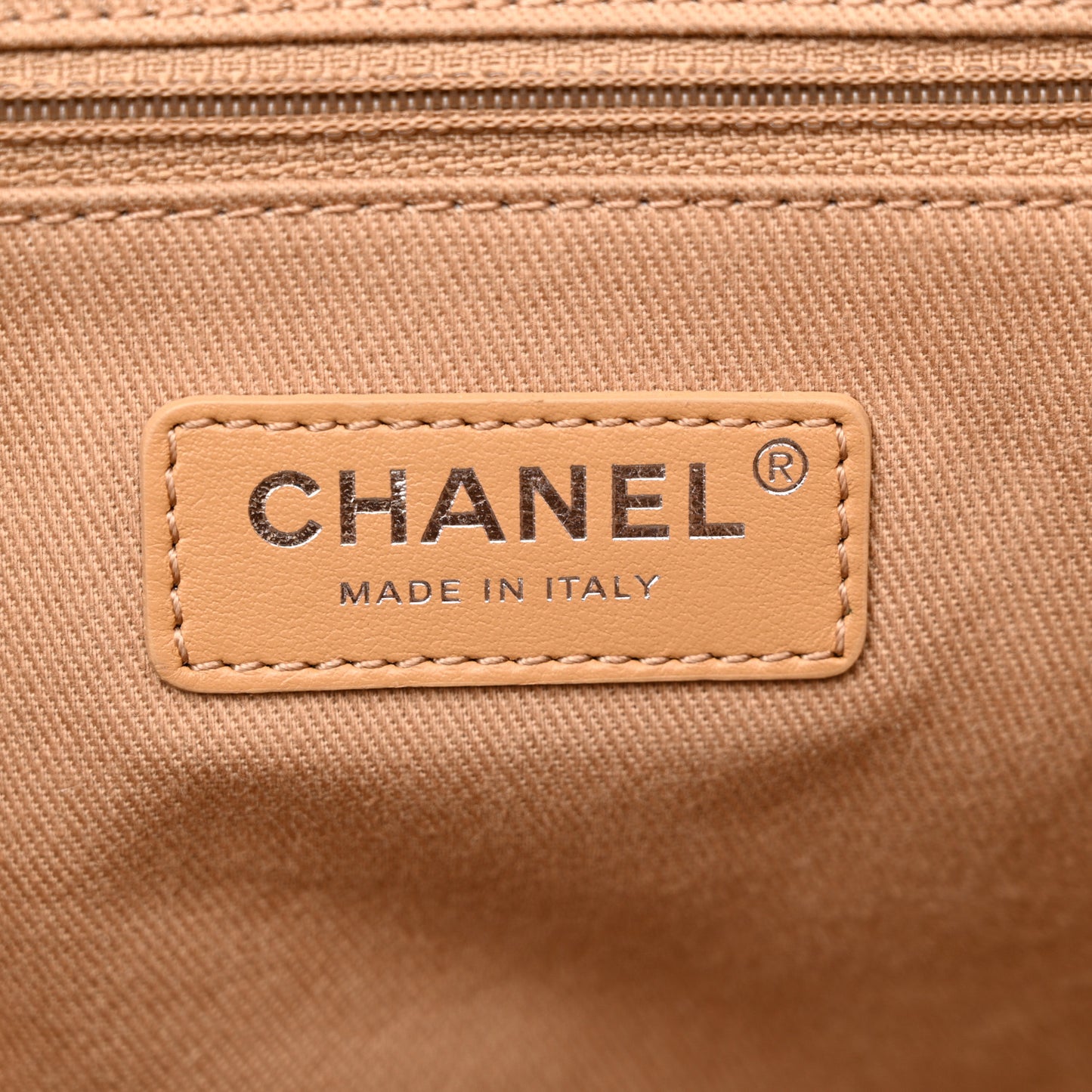 Canvas Deauville Bowling Bag Beige