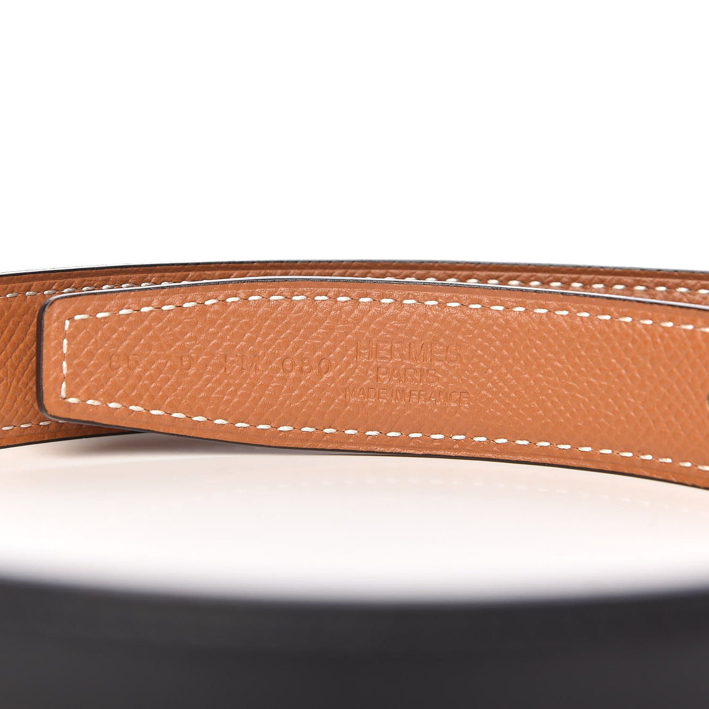 Swift Epsom 24mm Constance H Belt 85 Black Gold