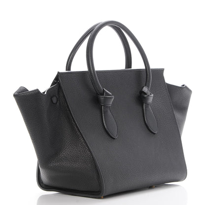 Celine Crisped Calfskin Small Tie Knot Tote Black 3 of 8