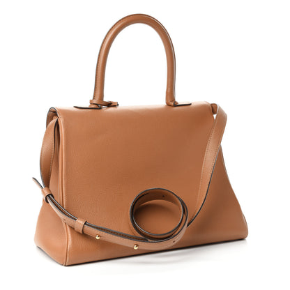 Delvaux Grained Calfskin MM Brillant Satchel Natural 3 of 18