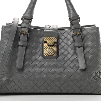 Bottega Veneta Calfskin Intrecciato Mini Roma Grey 8 of 11