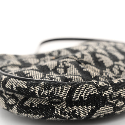 Christian Dior Monogram Mini Saddle Pochette Black 8 of 9