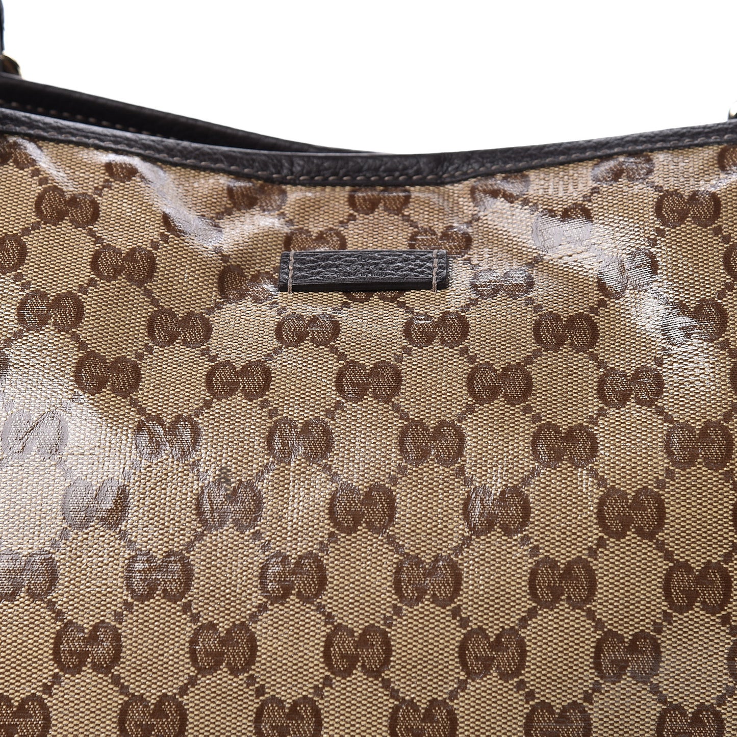 Crystal Monogram Medium Joy Tote Beige Ebony Testa di Moro