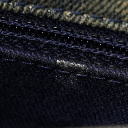Chanel Denim Quilted Camellia Embroidered Medium Flap Blue 11 of 12