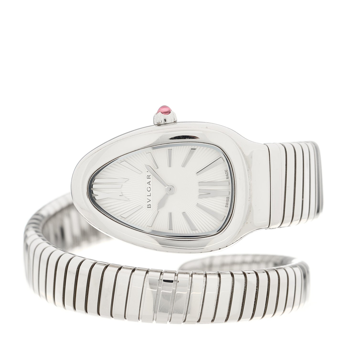 Stainless Steel 35mm Serpenti Tubogas Quartz Watch