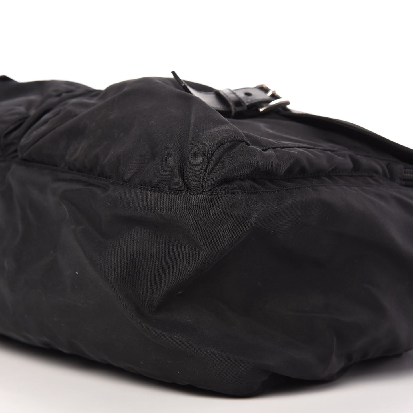 Nylon Vela Messenger Bag Black