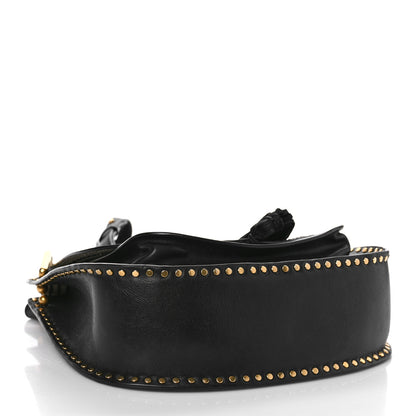 Chloe Calfskin Braided Medium Hudson Shoulder Bag Black 4 of 8