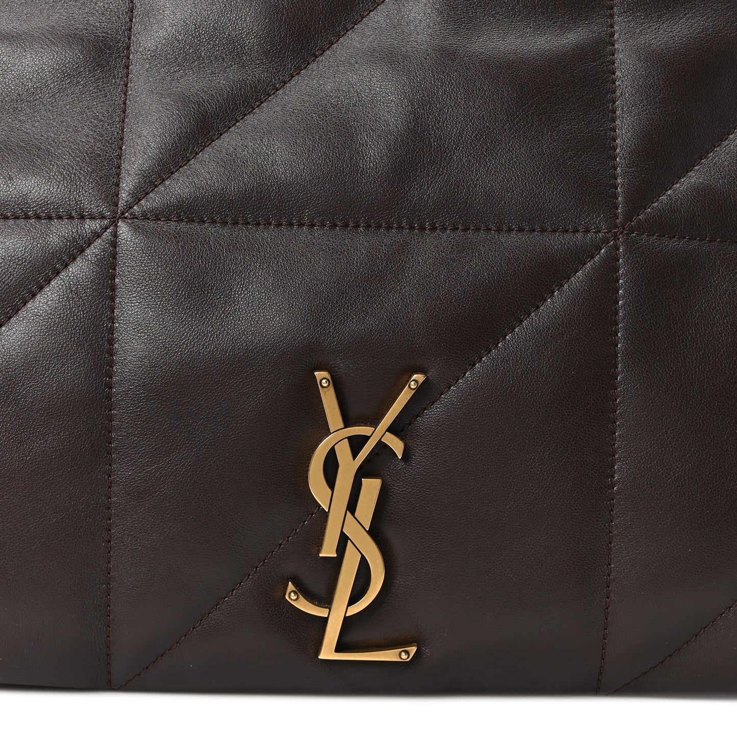 Lambskin Matelasse Monogram Large Jamie 4.3 Dark Sweet Chocolate