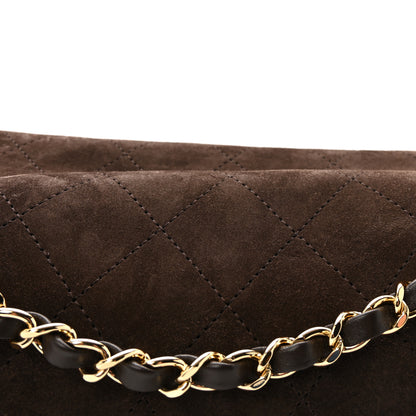 Chanel Suede Calfskin Small Souplissimo Maxi Flap Dark Brown 8 of 10