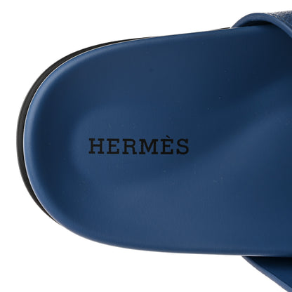 Hermes Epsom Womens Chypre Sandals 35 Bleu Bleuet 7 of 9
