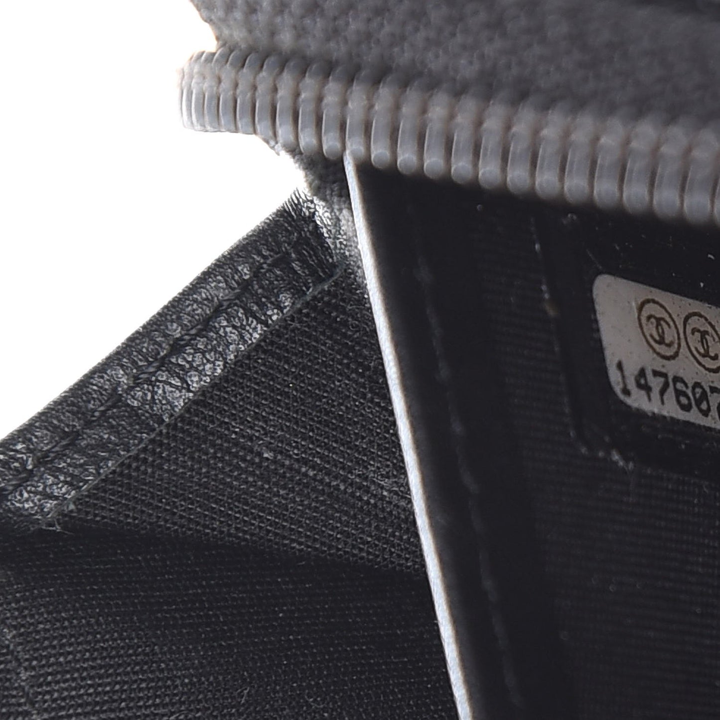 Caviar Large Timeless CC Zip Around Wallet Black