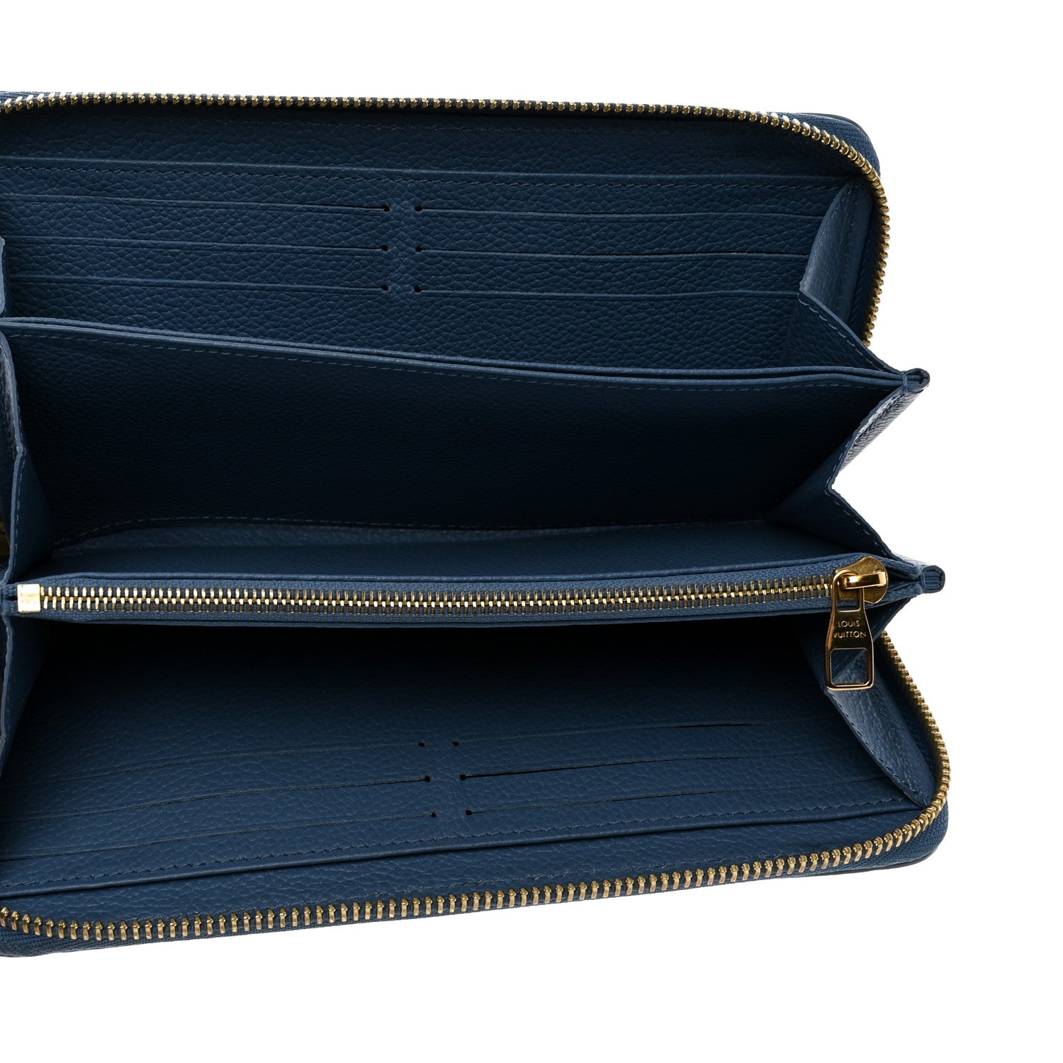 Louis Vuitton Empreinte Zippy Wallet Denim Creme 5 of 8