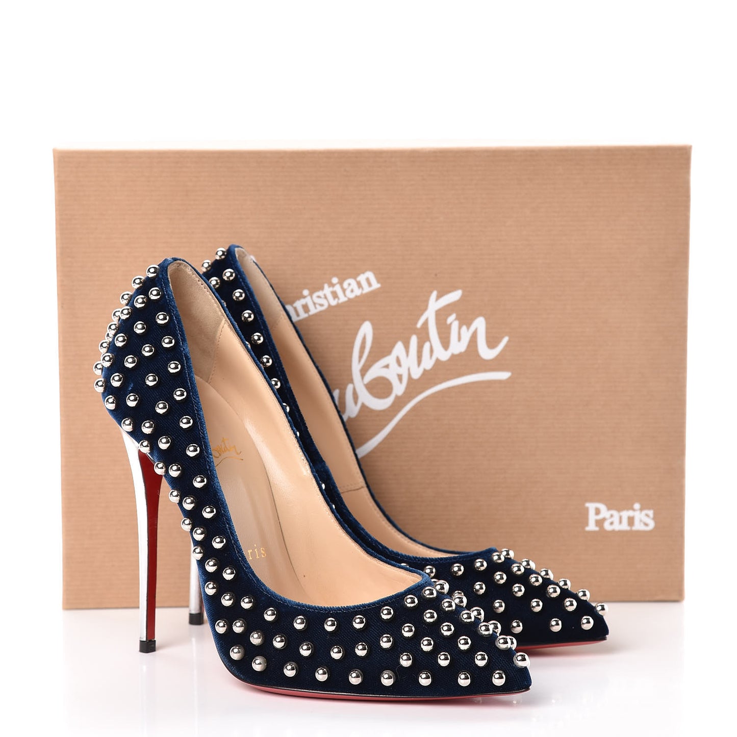 Velvet Billy 120 Spike Pumps 36 Silver Eclipse