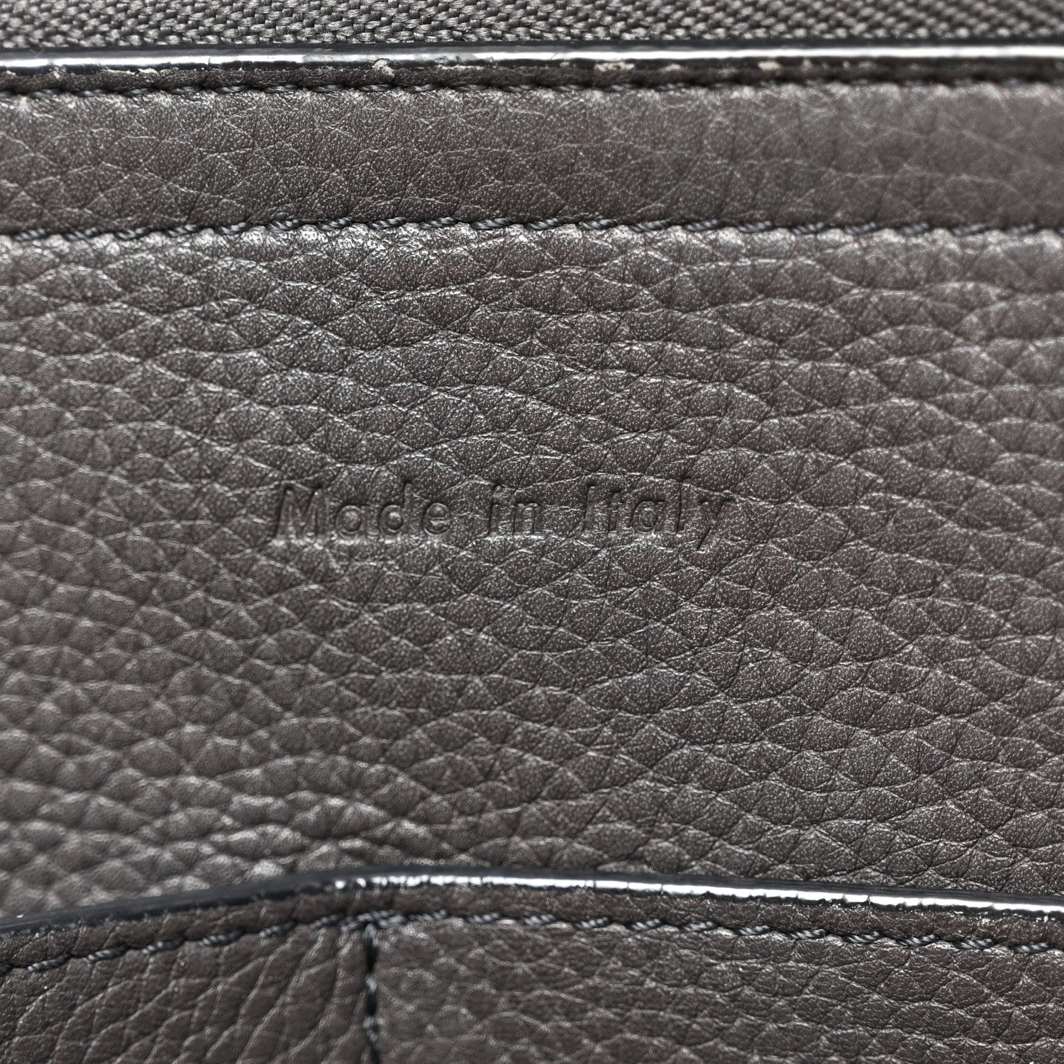 Celine Baby Grained Calfskin Medium Tri-Fold Bag Black 7 of 12