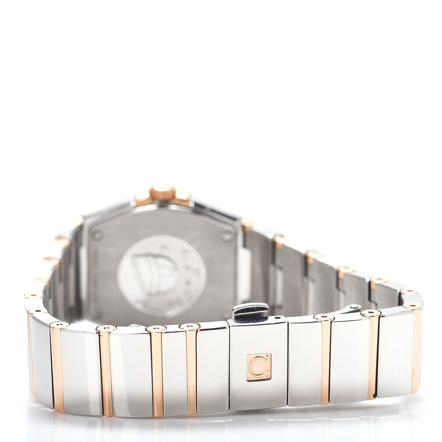 Stainless Steel 18K Red Gold Mother of Pearl 27mm Constellation Quartz Watch 123.20.27.60.05.003