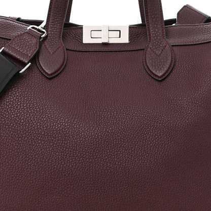 Fendi Cuoio Romano Peekaboo I SEE U Forty8 Satchel Granata 10 of 12
