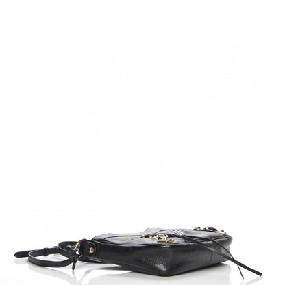 Balenciaga Chevre Gold Metallic Edge Hardware Hip Black 4 of 7