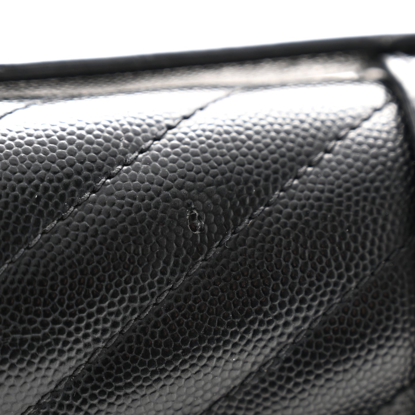 Grain De Poudre Textured Mixed Matelasse Triquilt Medium Monogram Satchel Black