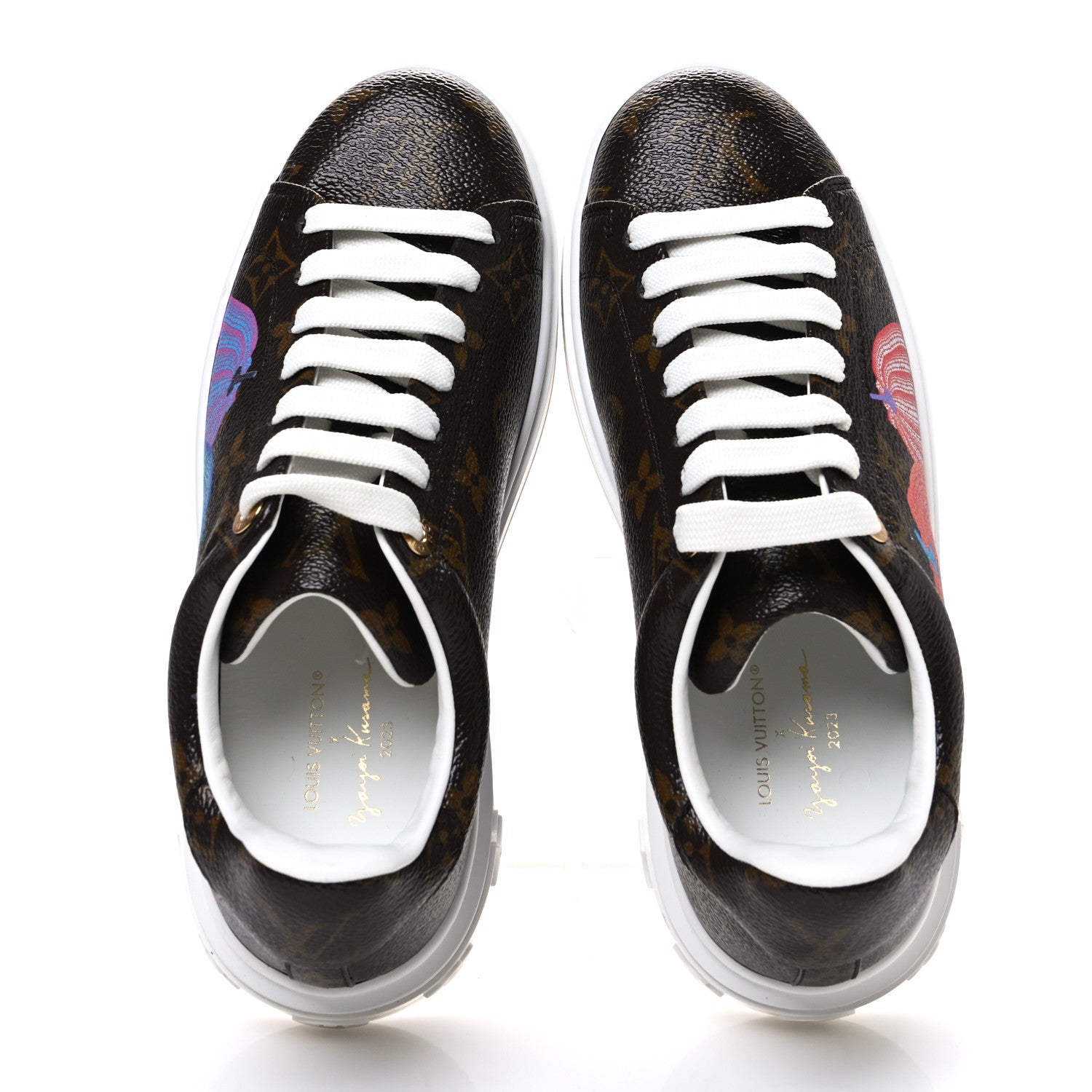 Louis Vuitton LV X YK Monogram Pumpkin Time Out Sneakers 35.5 2 of 10
