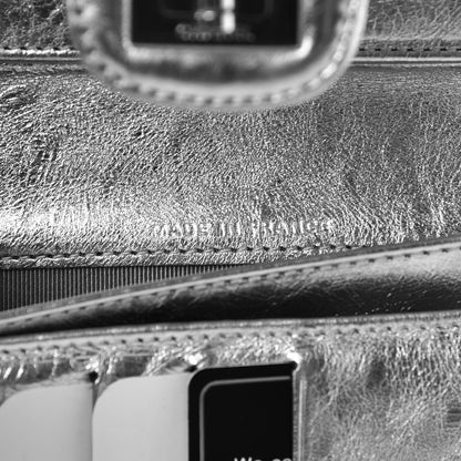 Chanel Metallic Aged Calfskin Quilted 2.55 Reissue Wallet Light Silver 7 of 9