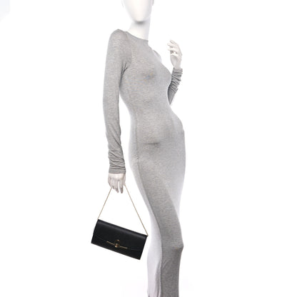 Salvatore Ferragamo Hammered Calfskin Mini Gancini Icona Bag Black 2 of 11