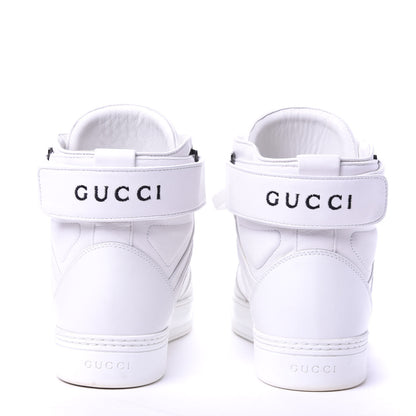Gucci Calfskin Mens High Top Sneakers 9 White 6 of 10