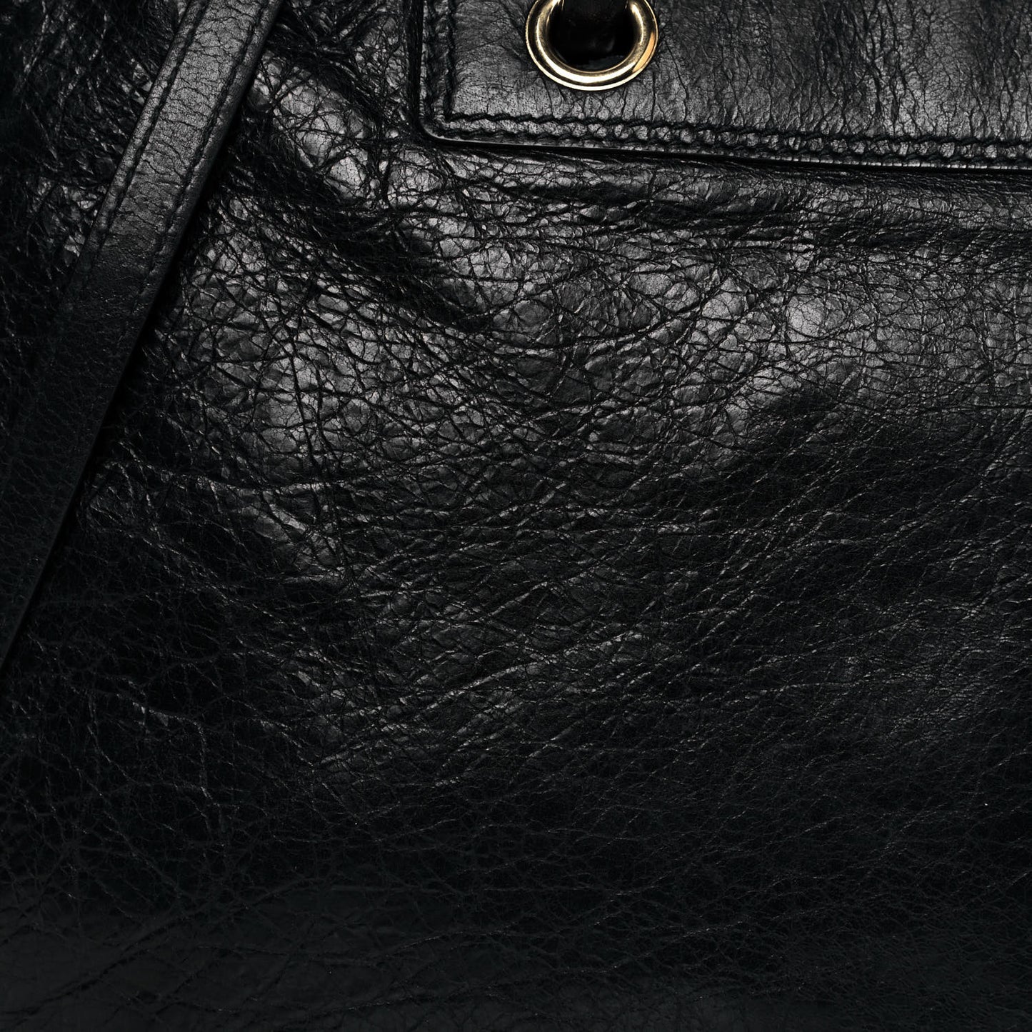 Agneau Medium Blanket Square Tote Black