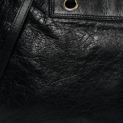 Balenciaga Agneau Medium Blanket Square Tote Black 7 of 11