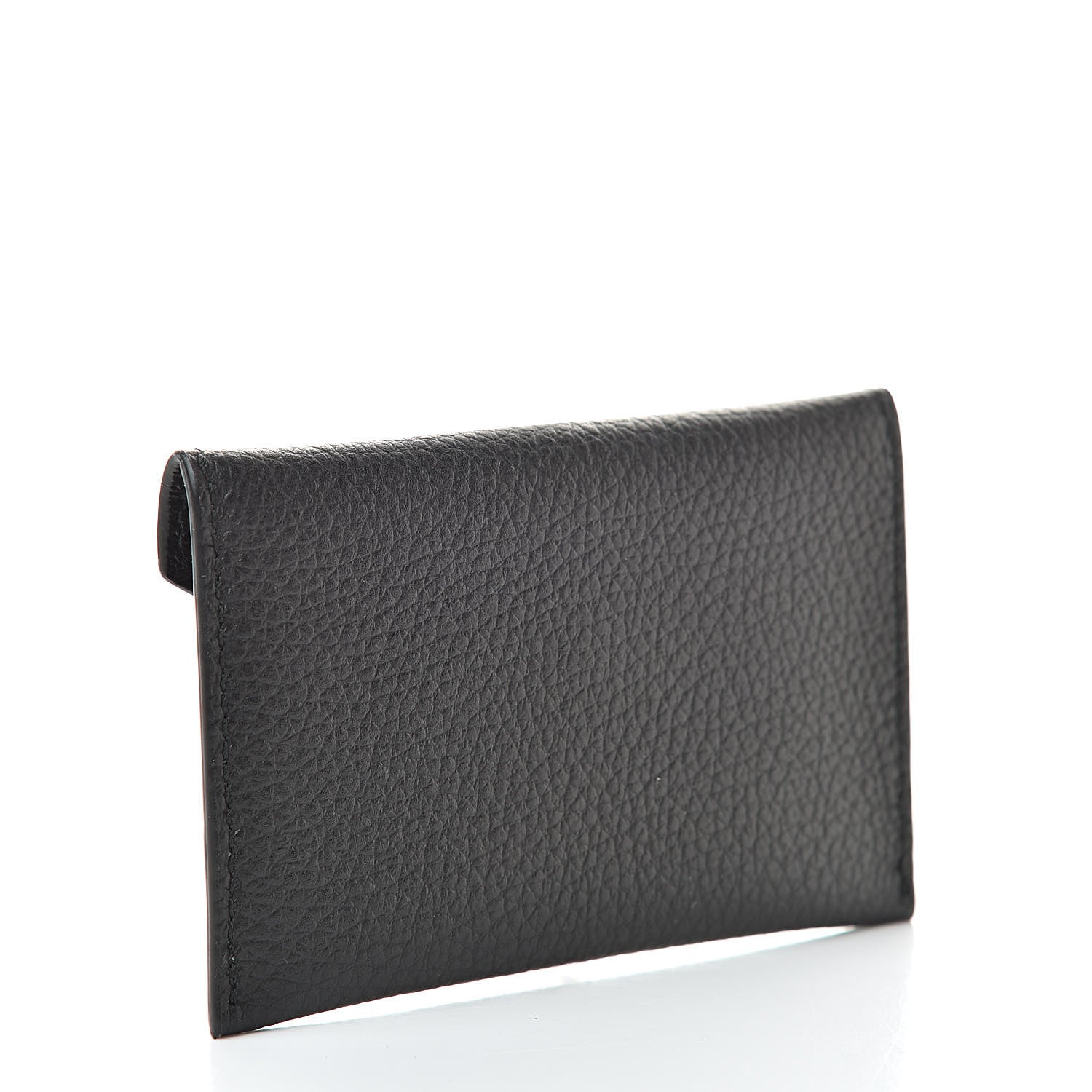 Alexander McQueen Calfskin Skull Envelope Card Holder Black 3 of 8