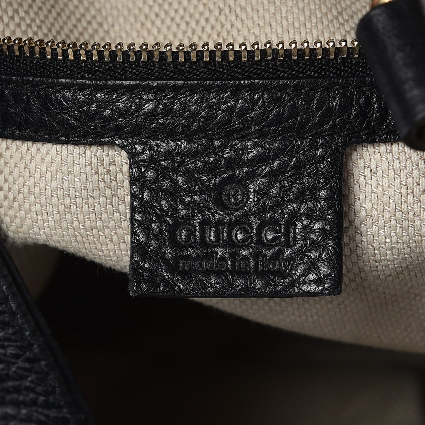 Pebbled Calfskin Medium Soho Shoulder Bag Black