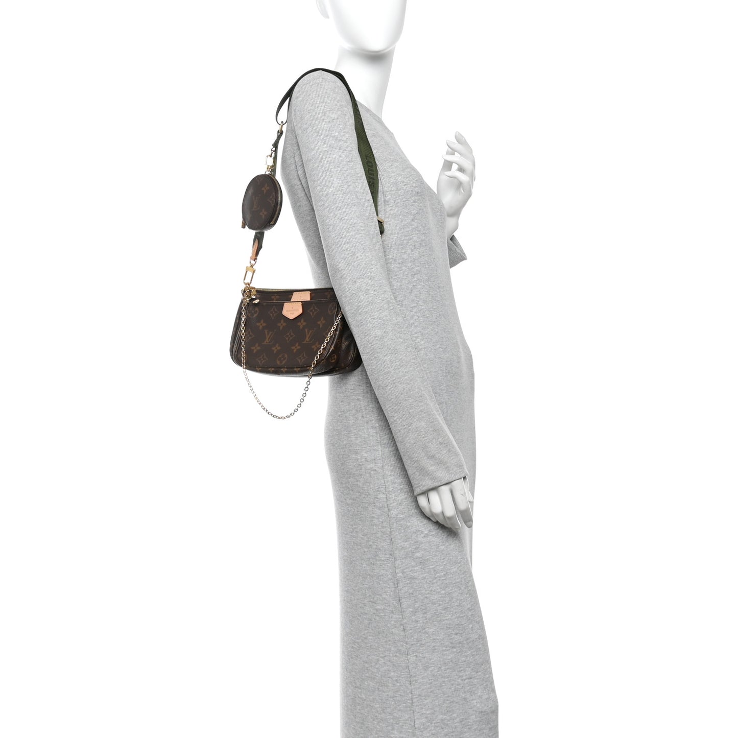 Monogram Multi Pochette Accessories Kaki