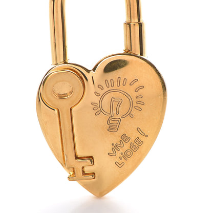 Hermes Annee De La Fantaisie Heart Cadena Lock Gold 3 of 5