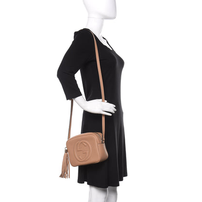 Gucci Pebbled Calfskin Small Soho Disco Bag Rose Beige 2 of 9