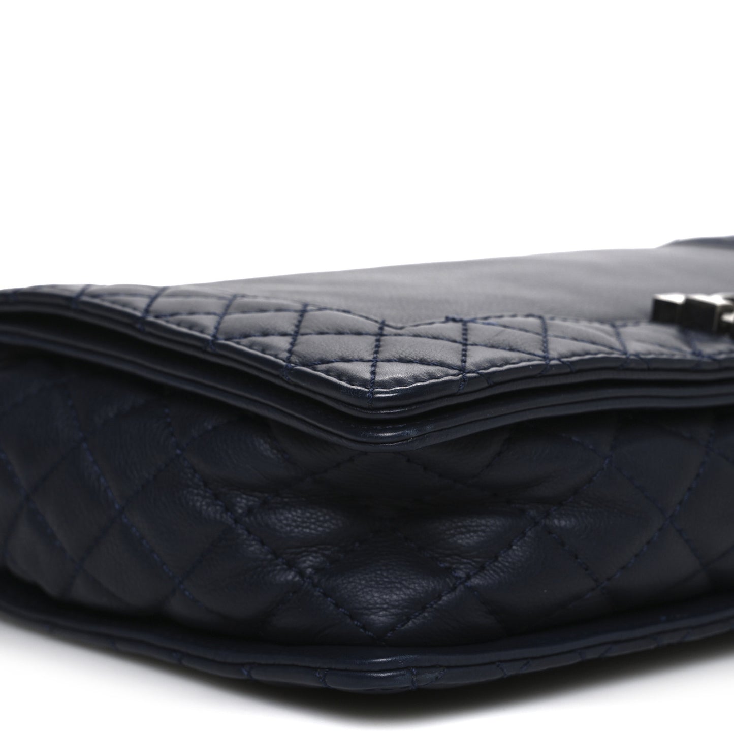 Calfskin New Medium Boy Reverso Flap Navy