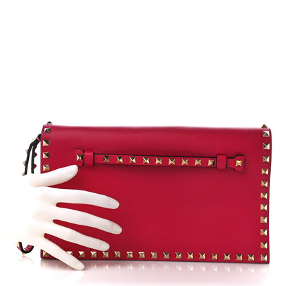 Valentino Garavani Nappa Rockstud Wristlet Clutch Cyclamin 2 of 11
