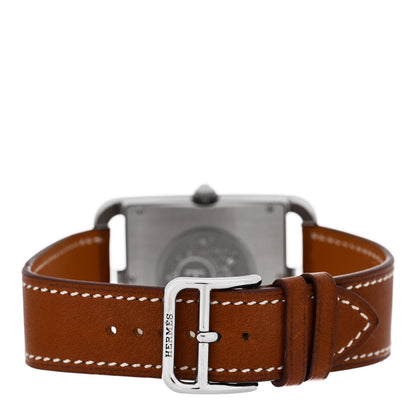 Hermes Stainless Steel Barenia 33mm Cape Cod Quartz Watch Fauve 3 of 6