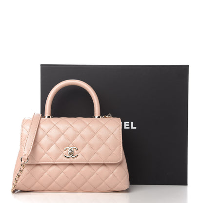 Chanel Caviar Quilted Mini Coco Handle Flap Light Pink 11 of 11