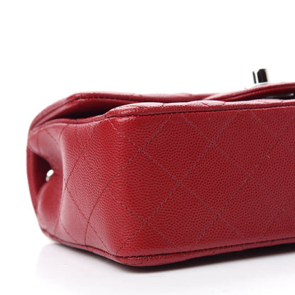 Chanel Caviar Quilted Mini Rectangular Flap Red 6 of 11