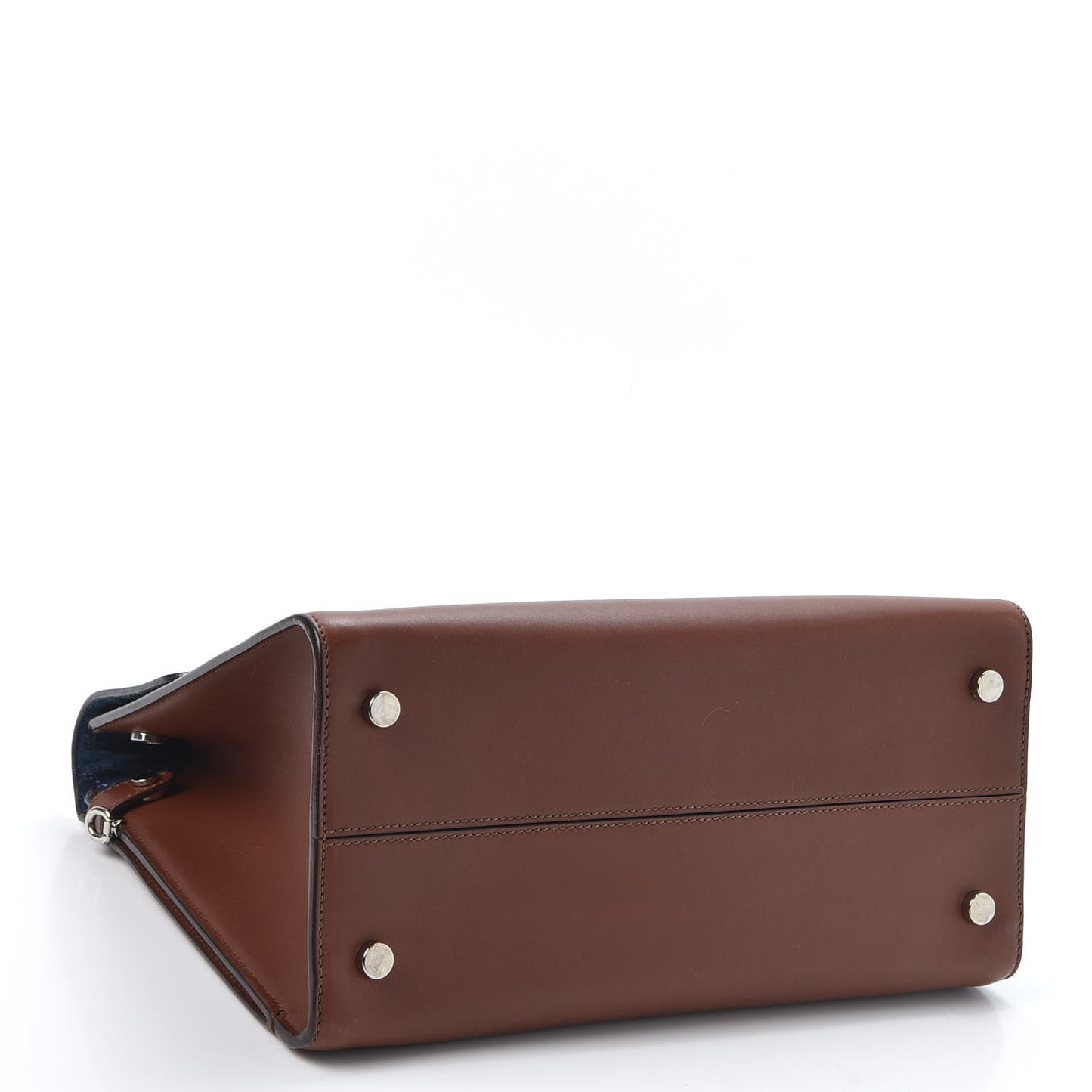 Smooth Calfskin Medium Diorever Flap Brown