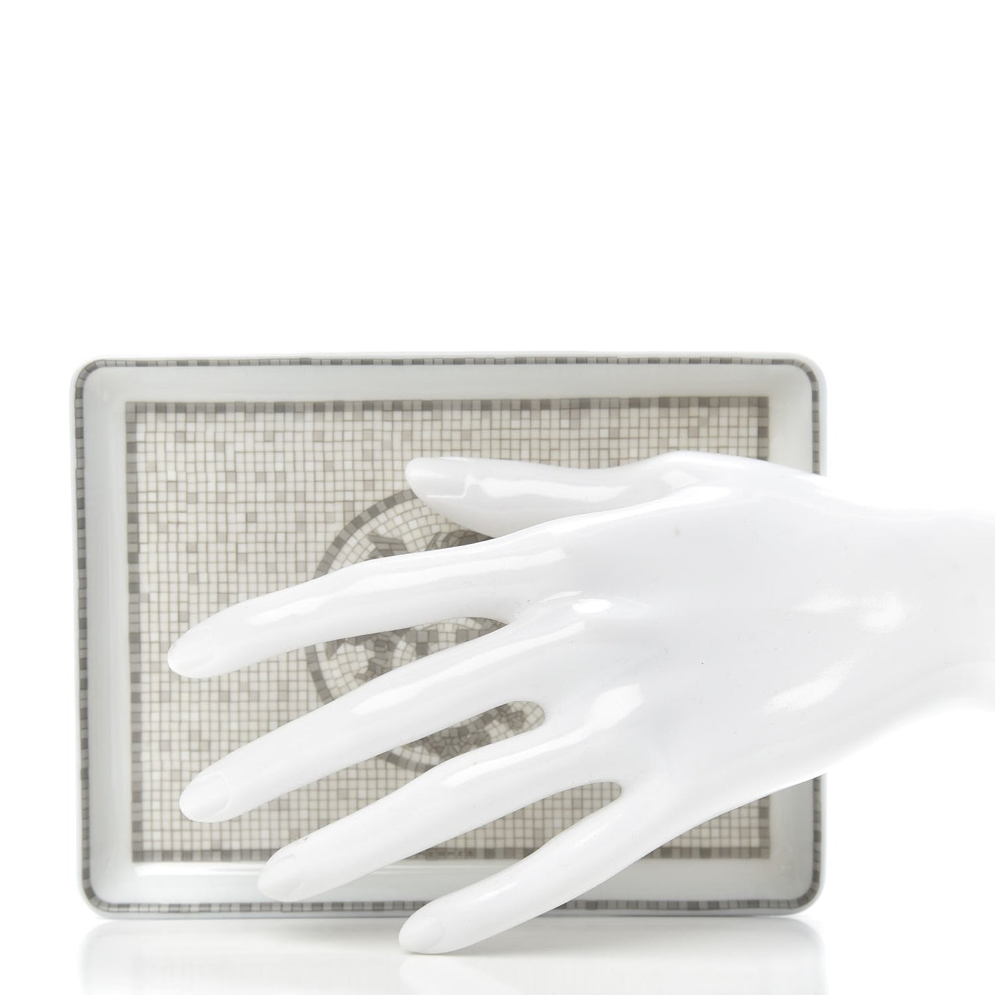 Porcelain Mosaique Au 24 Sushi Plate Platine